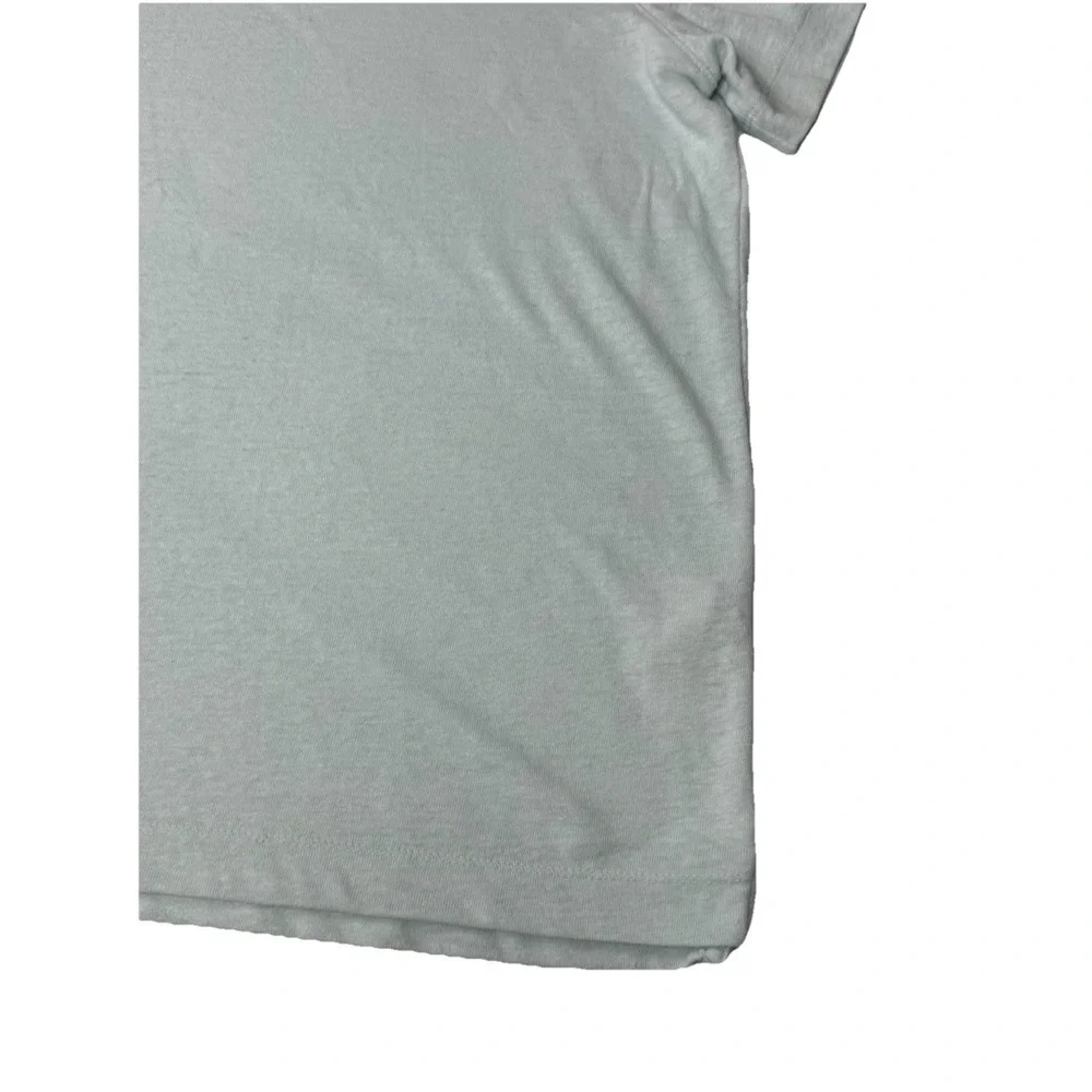 Banana Republic Linen Blend Polo Shirt Light Blue Dew Drop Men's XXL